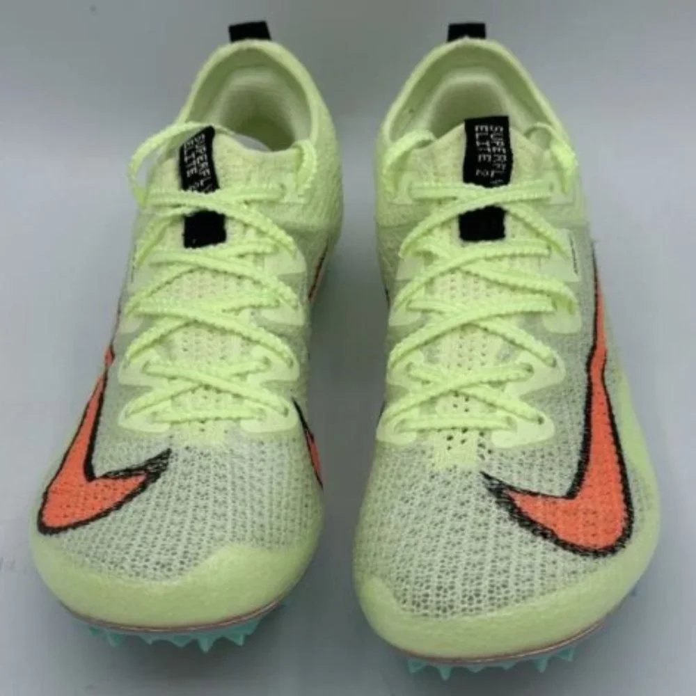 Nike Zoom Superfly Elite 2 Volt Neon Track Spikes Men's Sz 13 NWOB CD438… - Picture 4 of 5